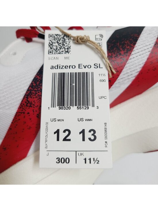 NEW Adidas Adizero Evo SL NC State Running Shoes JQ4571 Size 12 White #1 main image 9